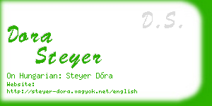 dora steyer business card
